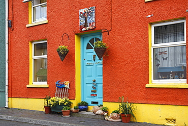 Colourful House, Kinsale, County Cork, Republic of Ireland, British Isles, Europe