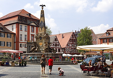 Koenigsplatz Square, Schwabach, Middle Franconia, Franconia, Bavaria, Germany, Europe