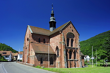 Former church of the Cistercian monastery, Eusserthal, Rhineland-Palatinate, Germany, Europe