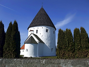 Olsker Round Church, Bornholm, Denmark, Europe