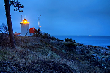 Sandvig Lighthouse, Bornholm, Denmark, Europe