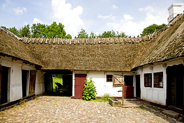 Old farm at the Funen Village open air museum, Denmark, Europe