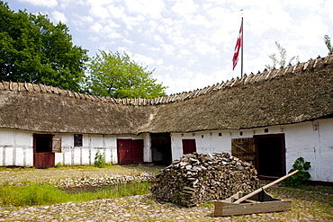 Old farm, the Funen Village open air museum, Odense, Denmark, Europe