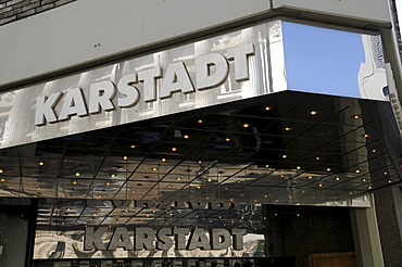 Entry area of Karstadt department store, Hamburg, Germany, Europe