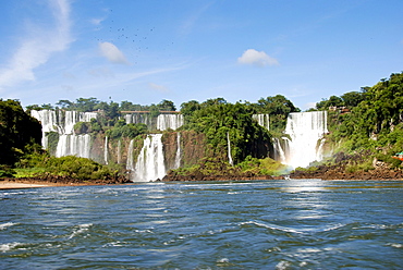 Iguazu Falls, riverbanks on the Argentinian side, Iguazu River, Argentina, South America