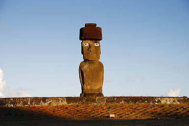 Moai, in Ahu Tahai, near Hanga Roa, Easter Island, Rapa Nui, Pacific