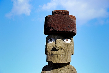 Moai, in Ahu Tahai, near Hanga Roa, Easter Island, Rapa Nui, Pacific