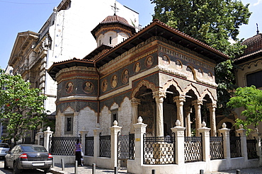 Stavropoleos Church, Strada Stavropoleos, Bucharest, Romania, Europe