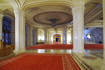 Theater, interior, Parliament Palace, Bucharest, Romania, Europe