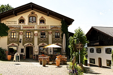 Haschl's Cafe, Markt Neubeuern, Upper Bavaria, Germany, Europe