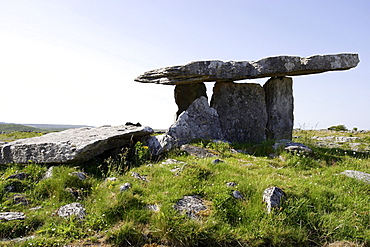 The portal tomb, The Burren, Republic of Ireland, Europe