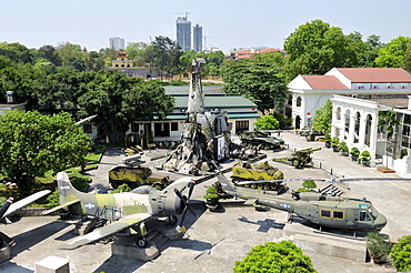 Exhibition of war loot, Museum of Military History, Hanoi, Vietnam, Southeast Asia