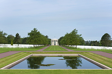 American military cemetery at Omaha Beach near Colleville sur Mer, Normandy, France, Europe