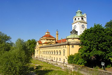 Muellersches Volksbad public swimming baths, indoor pool, Art Nouveau, Au-Haidhausen, Munich, capital, Upper Bavaria, Bavaria, Germany, Europe