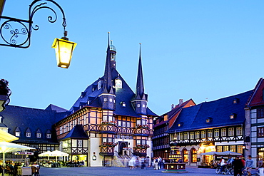 Town Hall, Market Place, Wernigerode, Harz, Saxony-Anhalt, Germany, Europe