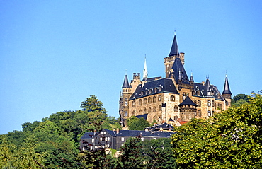 Castle, Wernigerode, Harz, Saxony-Anhalt, Germany, Europe