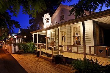 Evening in the gold mining town of Jamestown, California, USA