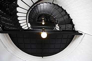 Staircase in Yaquina Head Lighthouse, Oregon, USA