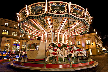 Merry-go-round at Christmastime