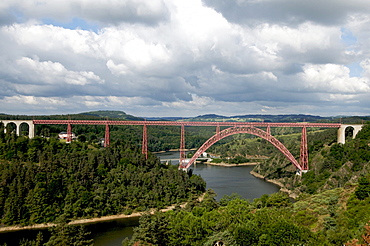 Viaduct of Garabit in Auvergne, France, Europe