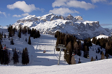 La Villa Stern, Alta Badia ski-region, Sella massif, Sellaronda ski circuit, Dolomites, Italy, Europe