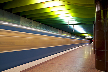 U-Bahn, underground railway, Munich, Bavaria, Germany, Europe