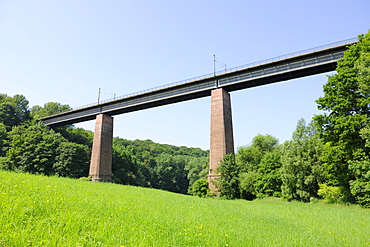 Viaduct near Kleinhegnach across the Rems river, near Stuttgart, Baden-Wuerttemberg, Germany, Europe