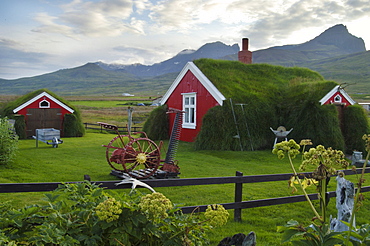 The house called Lindarbakki in the village Bakkagerdi Iceland