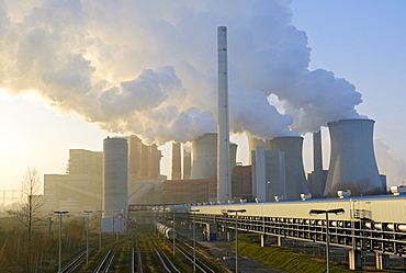 Neurath lignite power station, Grevenbroich, North Rhine-Westphalia, Germany, Europe