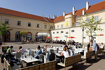 Inner courtyard at the MuseumsQuartier, Zoom Museum for Children, 7th District, Vienna, Austria, Europe