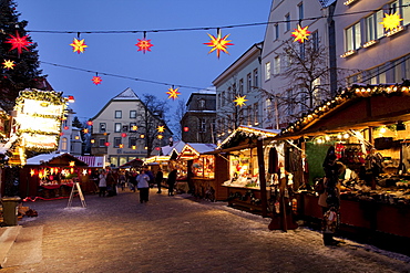 Christmas market at the market square, Soest, Sauerland, North Rhine-Westphalia, Germany, Europe