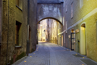 Back alley, Bruneck, Pustertal valley, Val Pusteria, Alto Adige, Italy, Europe