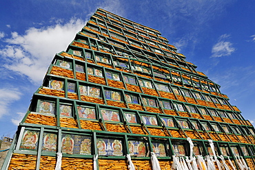 Stone pyramid, Chagpo Ri, Lhasa, Tibet, China, Asia