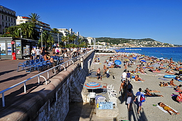 Promenade des Anglais, Nice, Nizza, Cote d'Azur, Alpes Maritimes, Provence, France, Europe