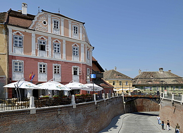 Liars' Bridge at Piata Mica Square, Sibiu, Romania, Europe