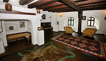 Interior view, Bran Castle, Toerzburg, Romania, Europe