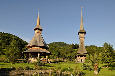 Monastery of Barsana, Iza Valley, Maramures region, Romania, Europe