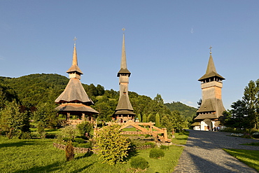 Monastery of Barsana, Iza Valley, Maramures region, Romania, Europe