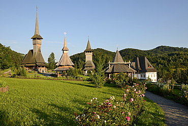 Monastery of Barsana, Iza Valley, Maramures region, Romania, Europe