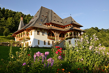 Monastery of Barsana, Iza Valley, Maramures region, Romania, Europe