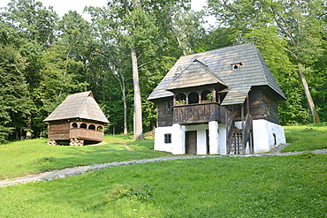 House of a winegrower, Astra open-air museum, Sibiu, Romania, Europe