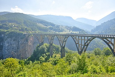 Bridge over Tara Canyon, Montenegro, Europe