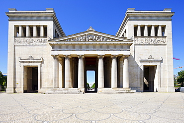 Propylaea building, Koenigsplatz square, Munich, Bavaria, Germany, Europe