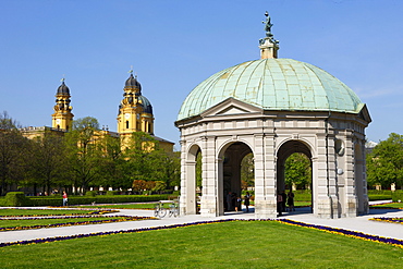 Dianatempel, pavilion for the goddess Diana, Theatine Church, Munich, Bavaria, Germany, Europe