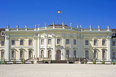 Schloss Ludwigsburg Palace, garden facade, Neckar, Baden-Wuerttemberg, Germany, Europe