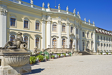 Schloss Ludwigsburg Palace, garden facade, Neckar, Baden-Wuerttemberg, Germany, Europe