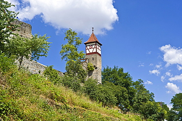 Nuernberger Tuermchen tower, Bad Wimpfen, Neckartal, Baden-Wuerttemberg, Germany, Europe