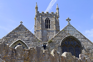 St. Ia parish church, St. Ives, Cornwall, England, Great Britain, Europe