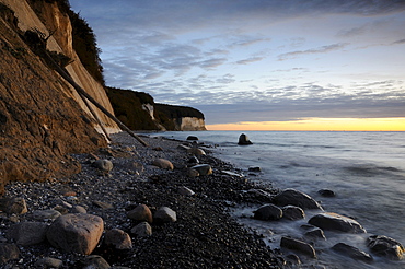 Cliffs in the Nationalpark Jasmund national park near Sassnitz, Ruegen island, Mecklenburg-Western Pomerania, Germany, Europe