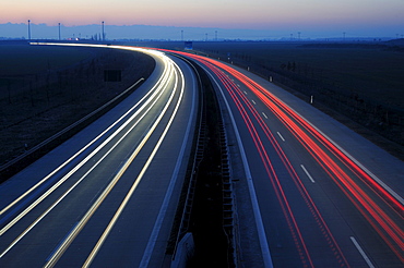 A38 motorway near Leipzig, Saxony, Germany, Europe